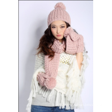 100% Acrylic Knit Scarf Knitted Shawl Fashion Accessory